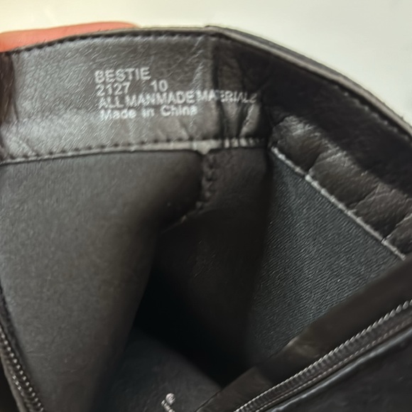 Seven7 Bestie black vegan suede lug sole Chelsea boot 10 - Picture 7 of 11